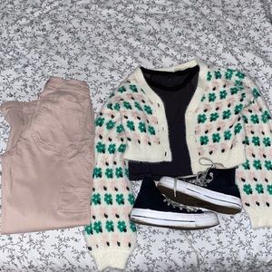 Urban outfitters flower cardigan